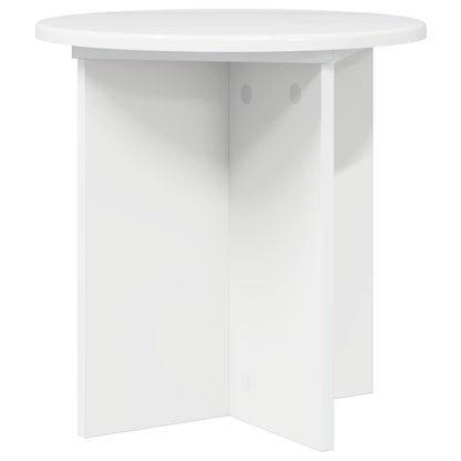vidaXL Plant Stand 2 pcs High Gloss White 40 x 40 x 40 cm