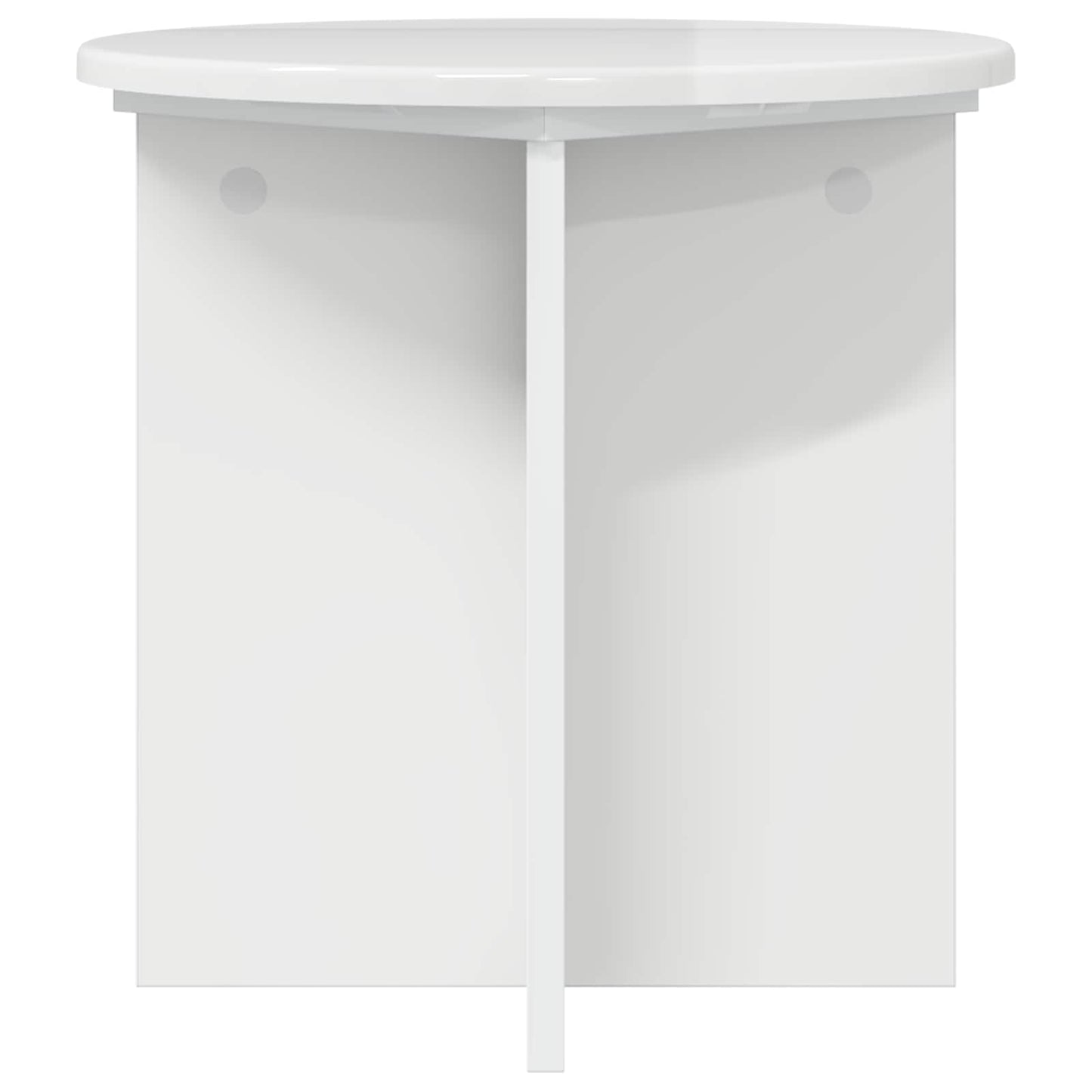 vidaXL Plant Stand 2 pcs High Gloss White 40 x 40 x 40 cm