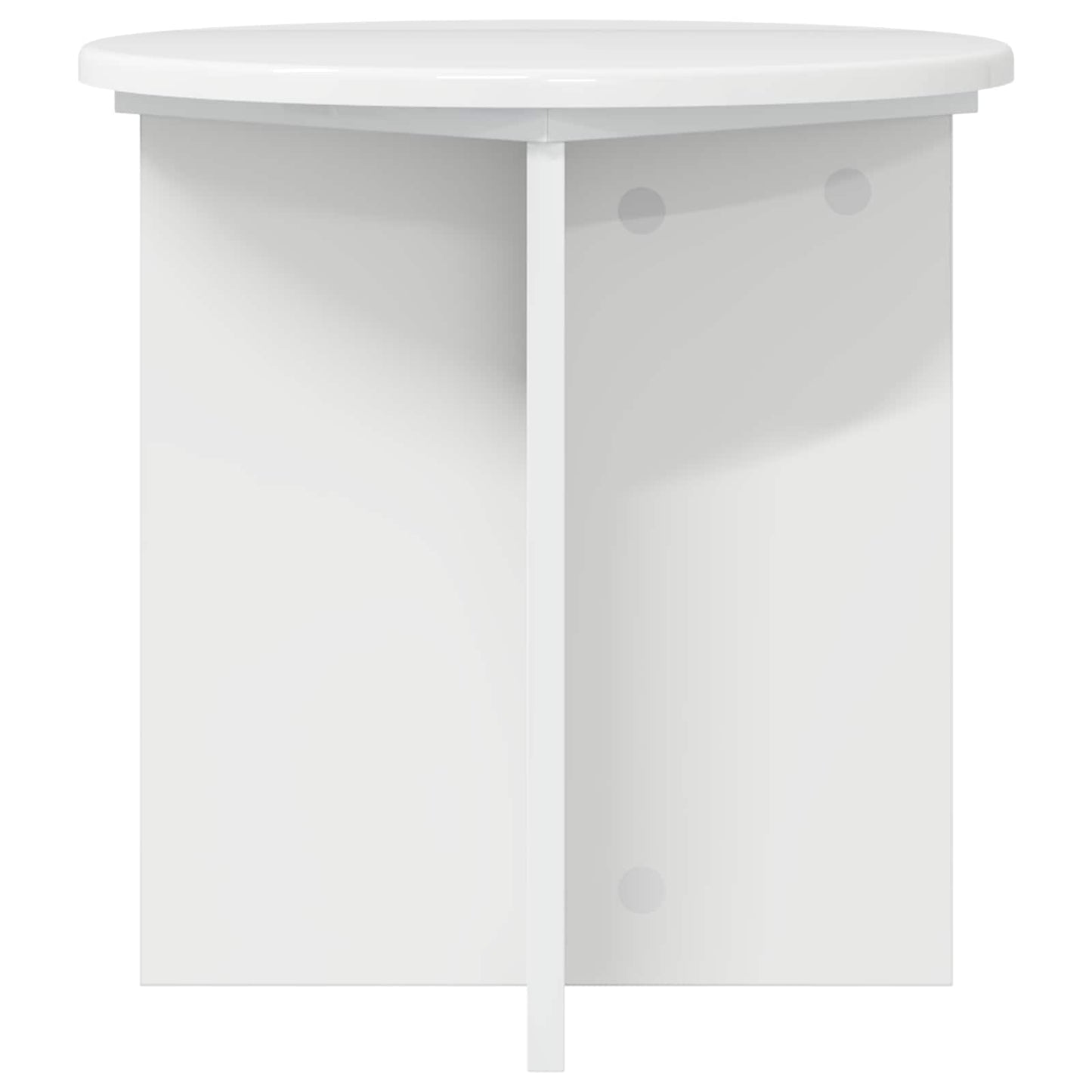 vidaXL Plant Stand 2 pcs High Gloss White 40 x 40 x 40 cm