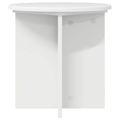 vidaXL Plant Stand 2 pcs High Gloss White 40 x 40 x 40 cm