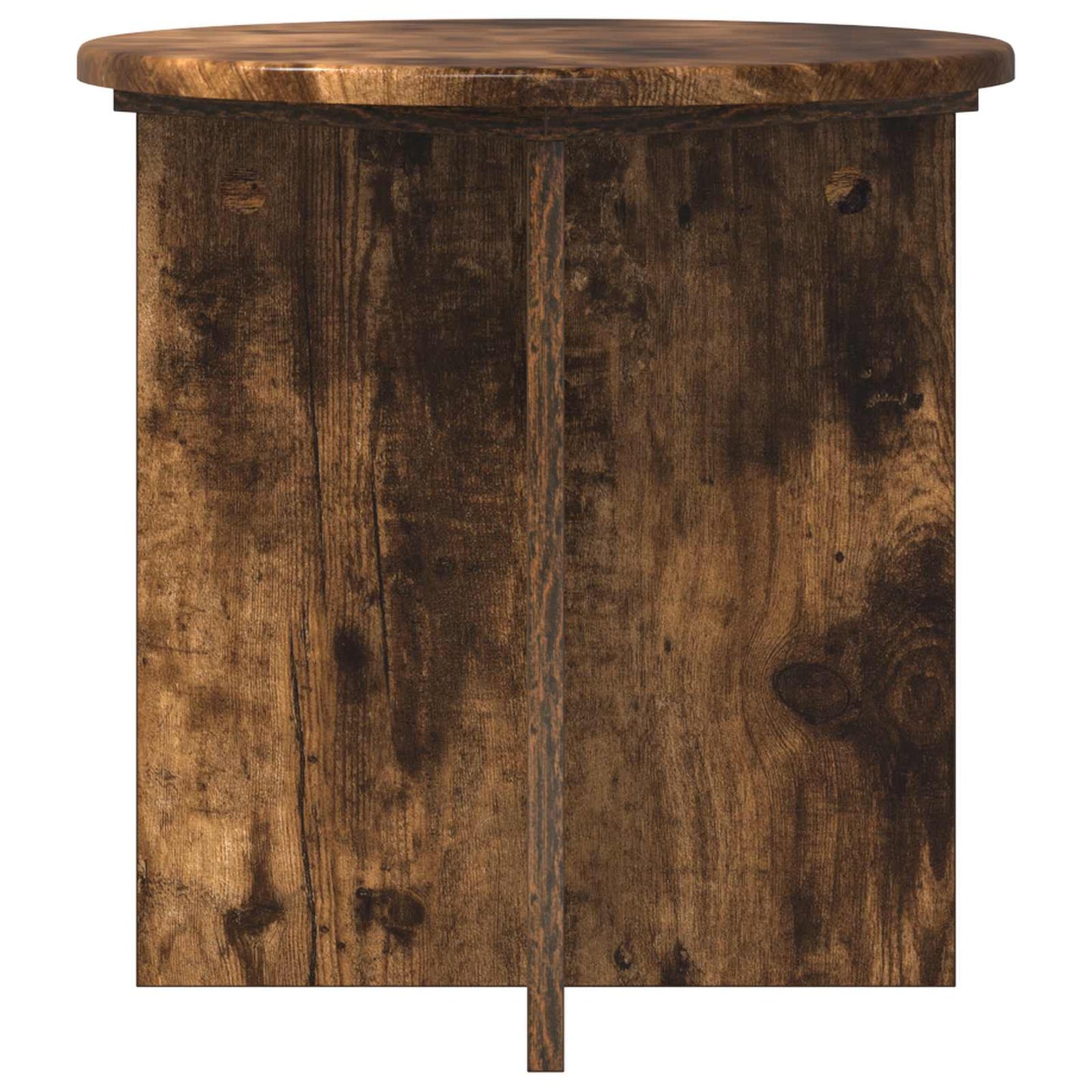 vidaXL Plant Stand 2 pcs Smoked Oak 40 x 40 x 40 cm Engineered Wood