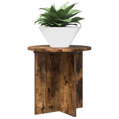 vidaXL Plant Stand 2 pcs Smoked Oak 40 x 40 x 40 cm Engineered Wood