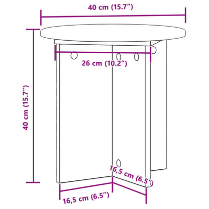vidaXL Plant Stand 2 pcs Smoked Oak 40 x 40 x 40 cm Engineered Wood