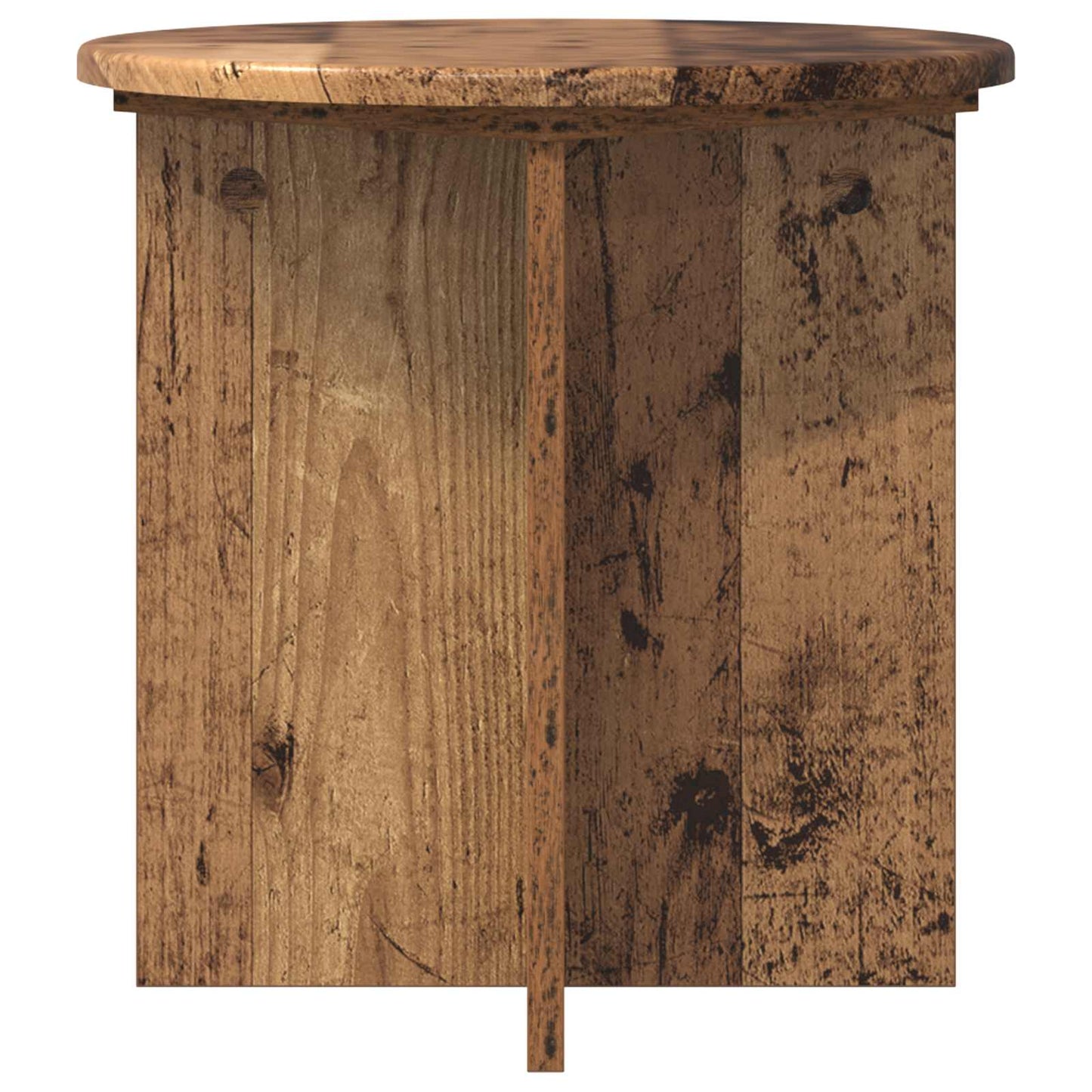 vidaXL Plant Stand 2 pcs Old Wood 40 x 40 x 40 cm Engineered Wood