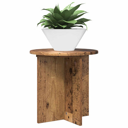 vidaXL Plant Stand 2 pcs Old Wood 40 x 40 x 40 cm Engineered Wood