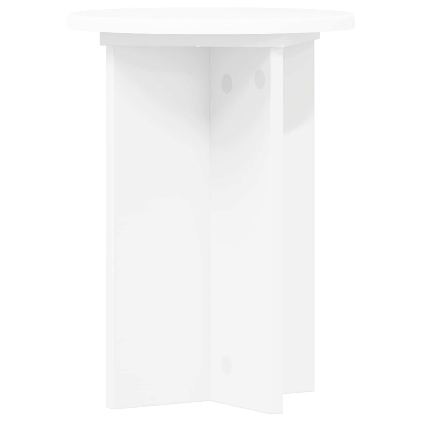 vidaXL Plant Stand 2 pcs White Ø29.5 x 40 cm Engineered Wood