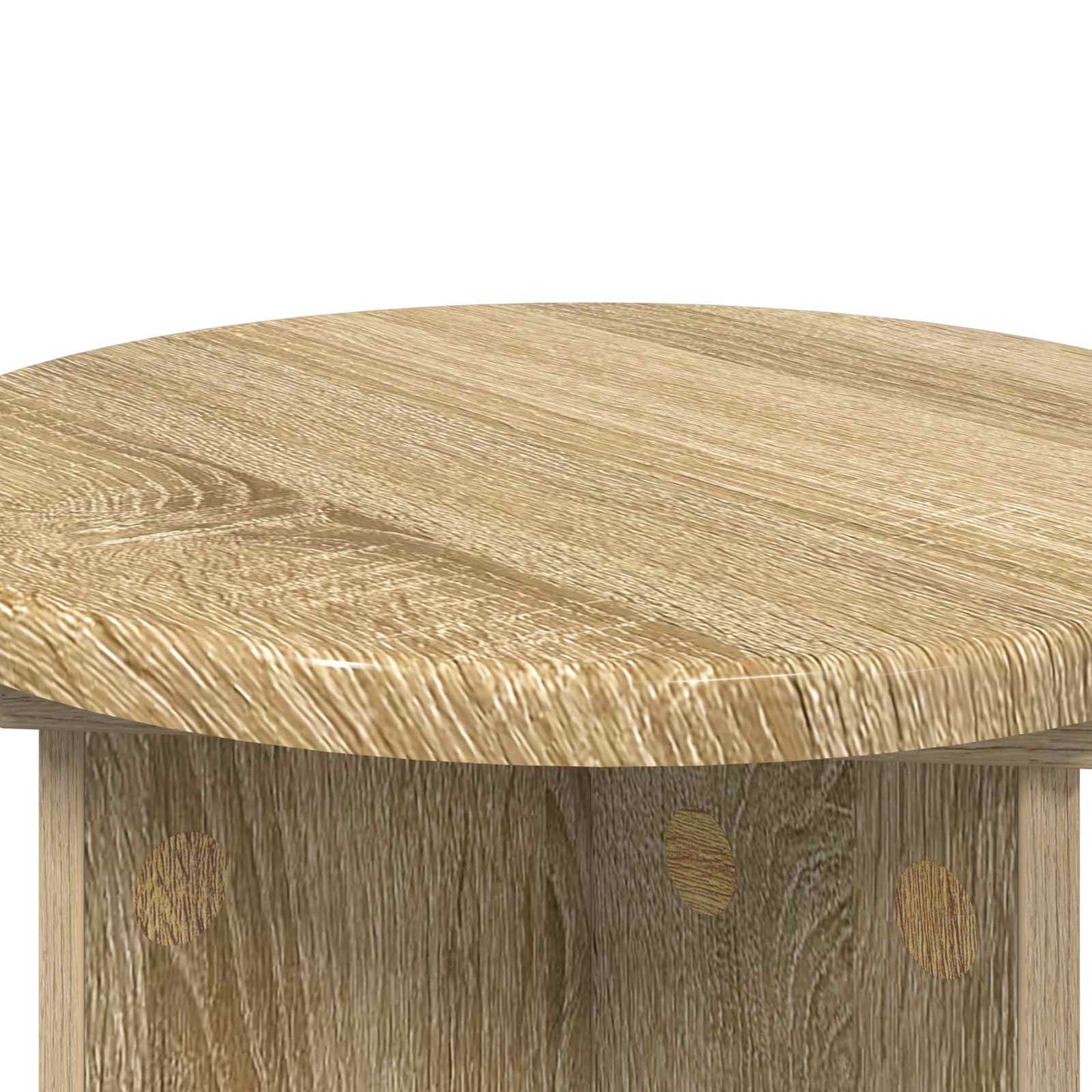 vidaXL Plant Stand 2 pcs Sonoma Oak Ø29.5 x 40 cm Engineered Wood