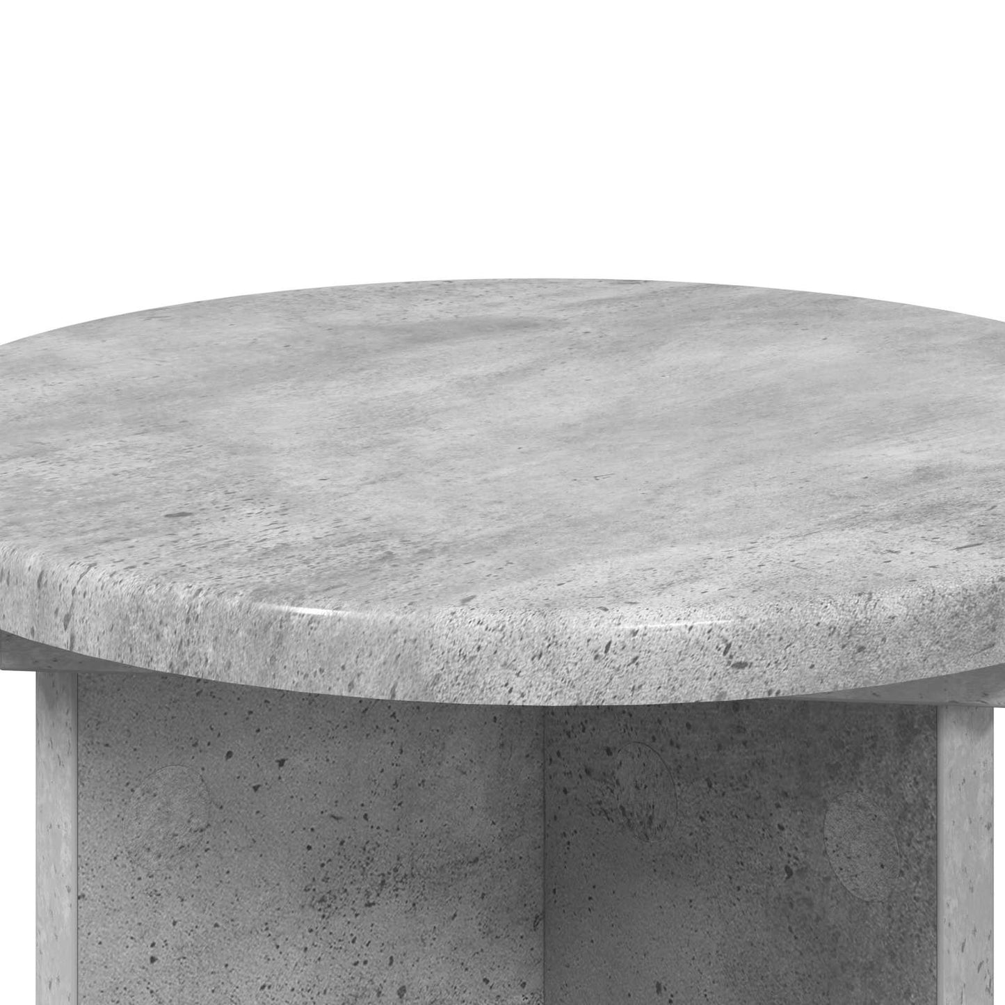 vidaXL Plant Stand 2 pcs Concrete Grey Ø29.5 x 40 cm Engineered Wood