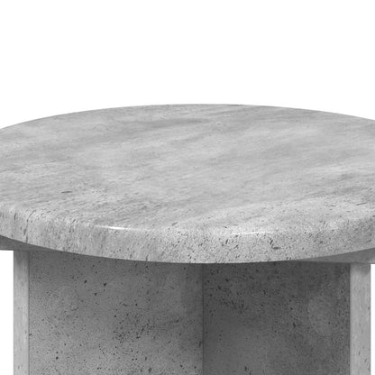 vidaXL Plant Stand 2 pcs Concrete Grey Ø29.5 x 40 cm Engineered Wood