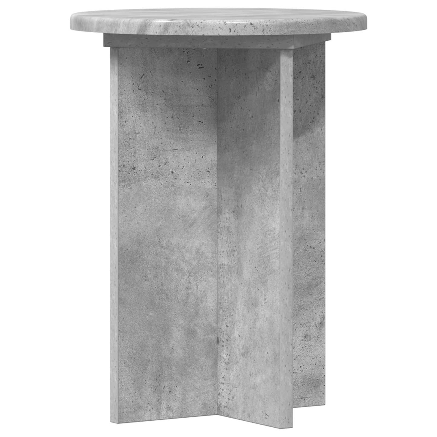 vidaXL Plant Stand 2 pcs Concrete Grey Ø29.5 x 40 cm Engineered Wood