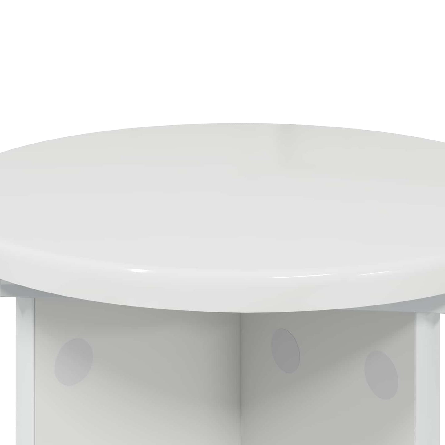 vidaXL Plant Stand 2 pcs High Gloss White Ø29.5 x 40 cm