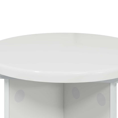 vidaXL Plant Stand 2 pcs High Gloss White Ø29.5 x 40 cm