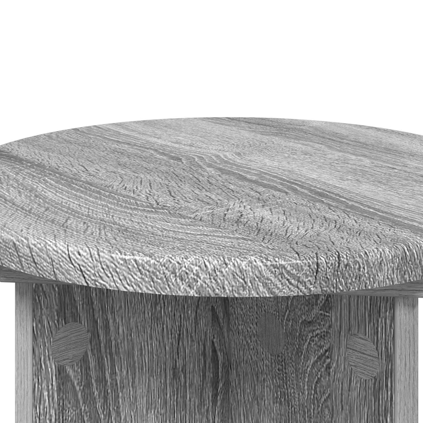 vidaXL Plant Stand 2 pcs Grey Sonoma Ø29.5 x 40 cm Engineered Wood