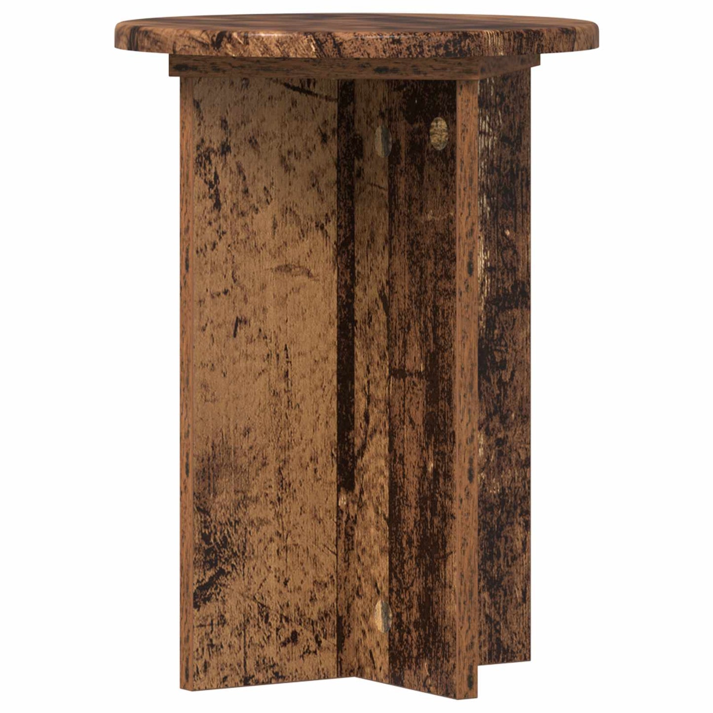 vidaXL Plant Stand 2 pcs Old Wood Ø29.5 x 40 cm Engineered Wood