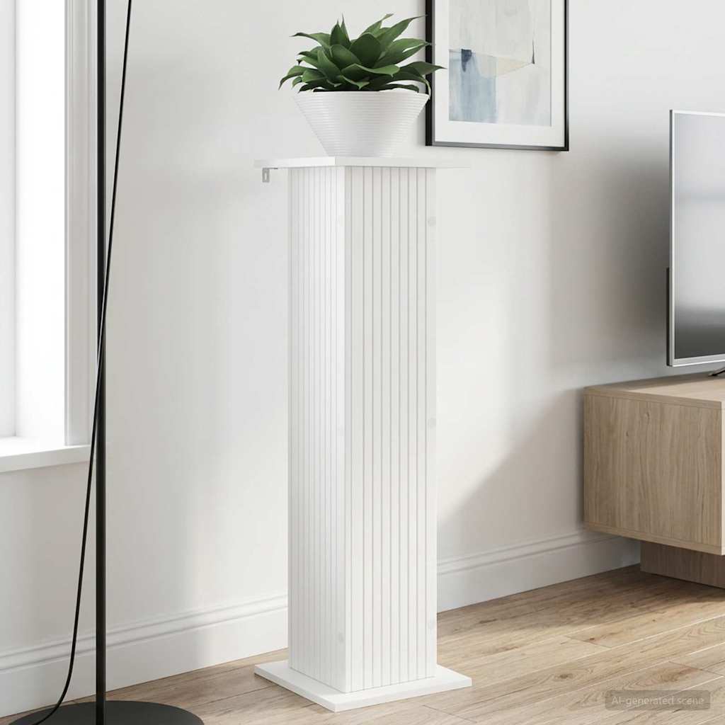 vidaXL Plant Stand 2 pcs White 30.5 x 30 x 100.5 cm Engineered Wood