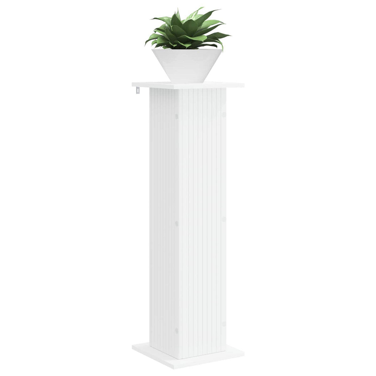vidaXL Plant Stand 2 pcs White 30.5 x 30 x 100.5 cm Engineered Wood