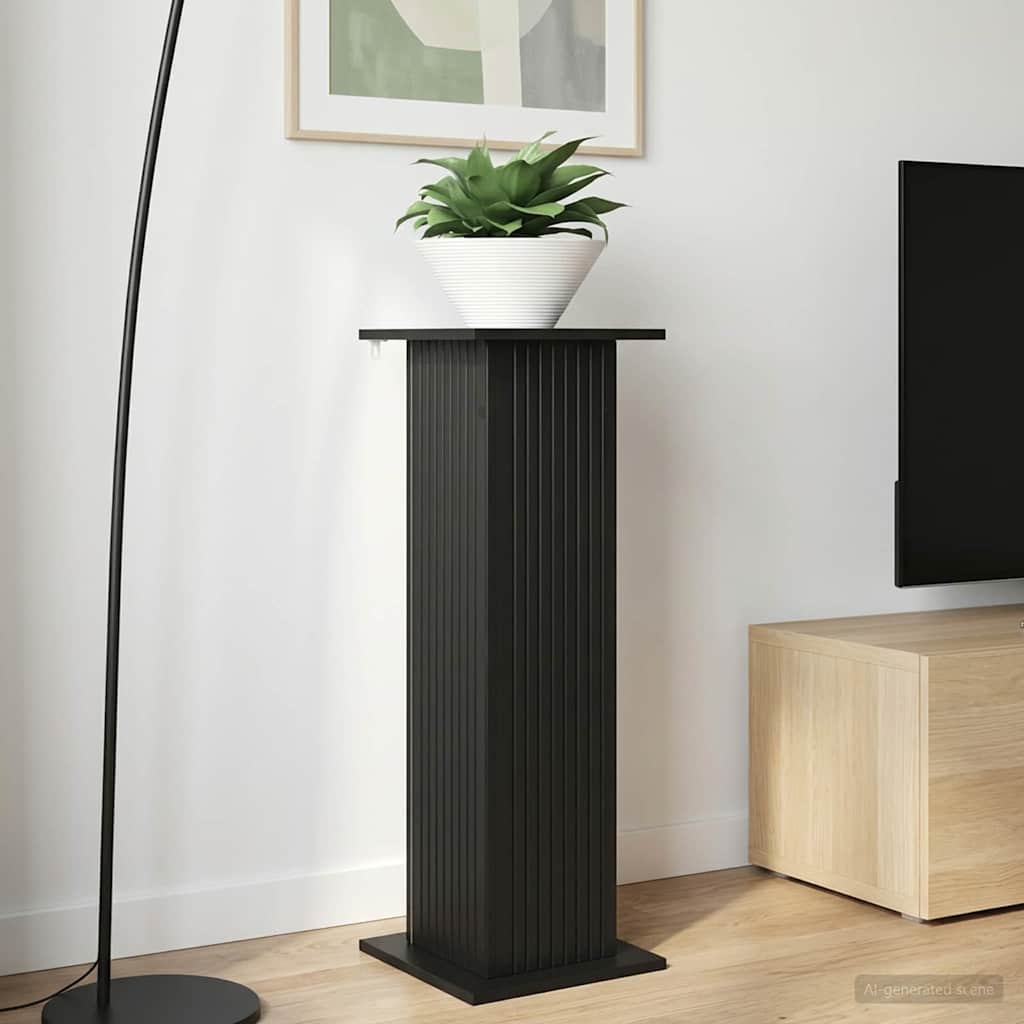 vidaXL Plant Stand Black 30.5 x 30 x 100.5 cm Engineered Wood