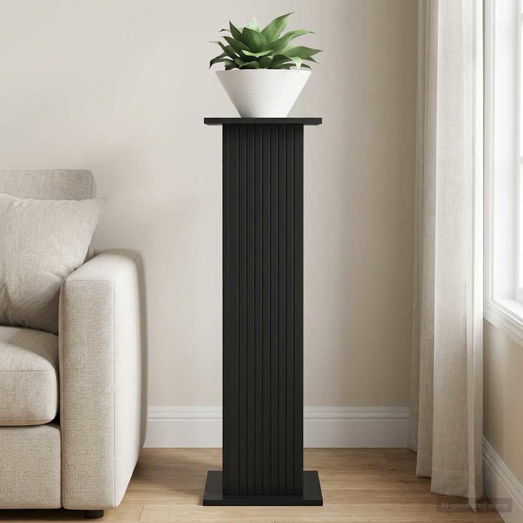 vidaXL Plant Stand Black 30.5 x 30 x 100.5 cm Engineered Wood