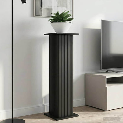 vidaXL Plant Stand 2 pcs Black 30.5 x 30 x 100.5 cm Engineered Wood