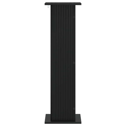 vidaXL Plant Stand 2 pcs Black 30.5 x 30 x 100.5 cm Engineered Wood