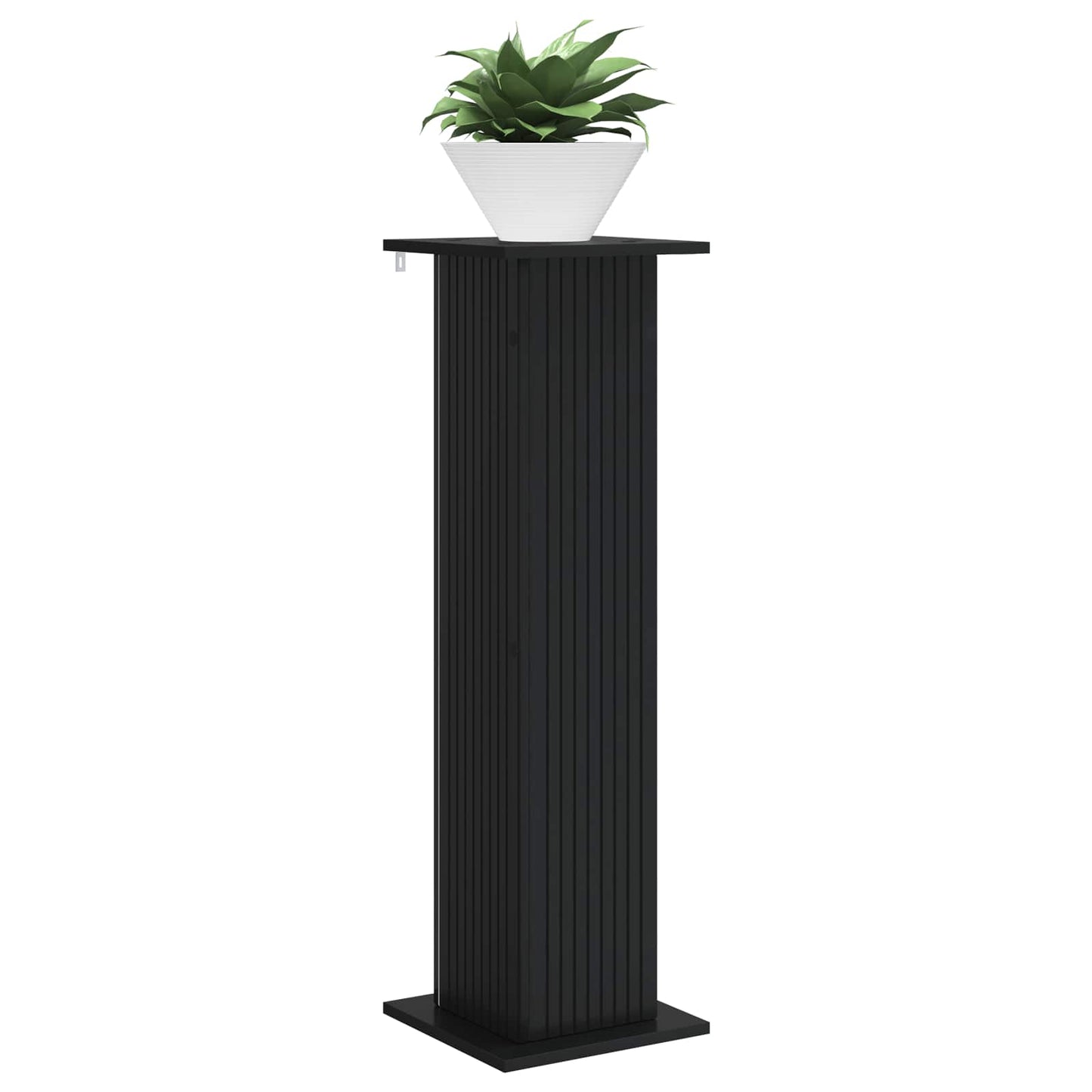vidaXL Plant Stand 2 pcs Black 30.5 x 30 x 100.5 cm Engineered Wood