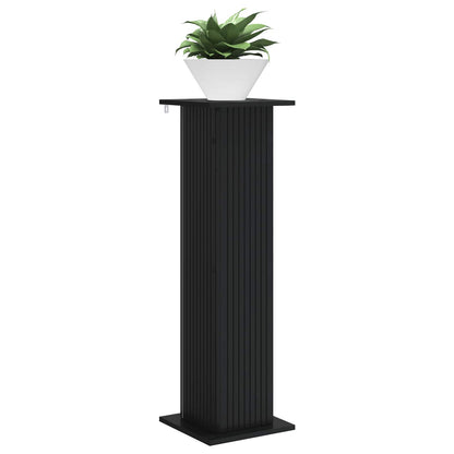 vidaXL Plant Stand 2 pcs Black 30.5 x 30 x 100.5 cm Engineered Wood