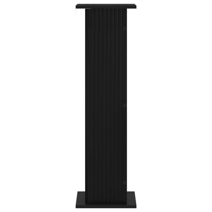 vidaXL Plant Stand 2 pcs Black 30.5 x 30 x 100.5 cm Engineered Wood