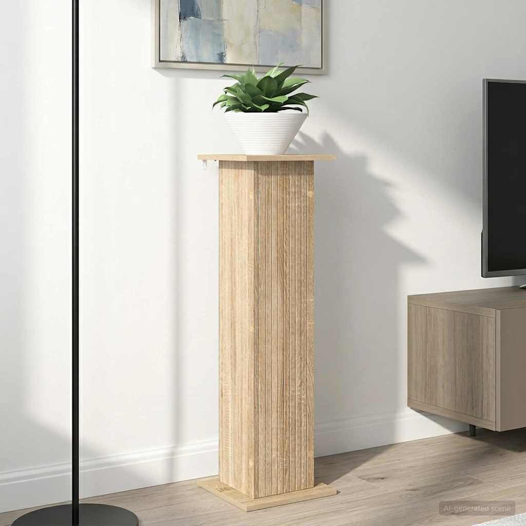 vidaXL Plant Stand 2 pcs Sonoma Oak 30.5 x 30 x 100.5 cm