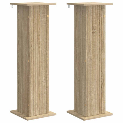 vidaXL Plant Stand 2 pcs Sonoma Oak 30.5 x 30 x 100.5 cm