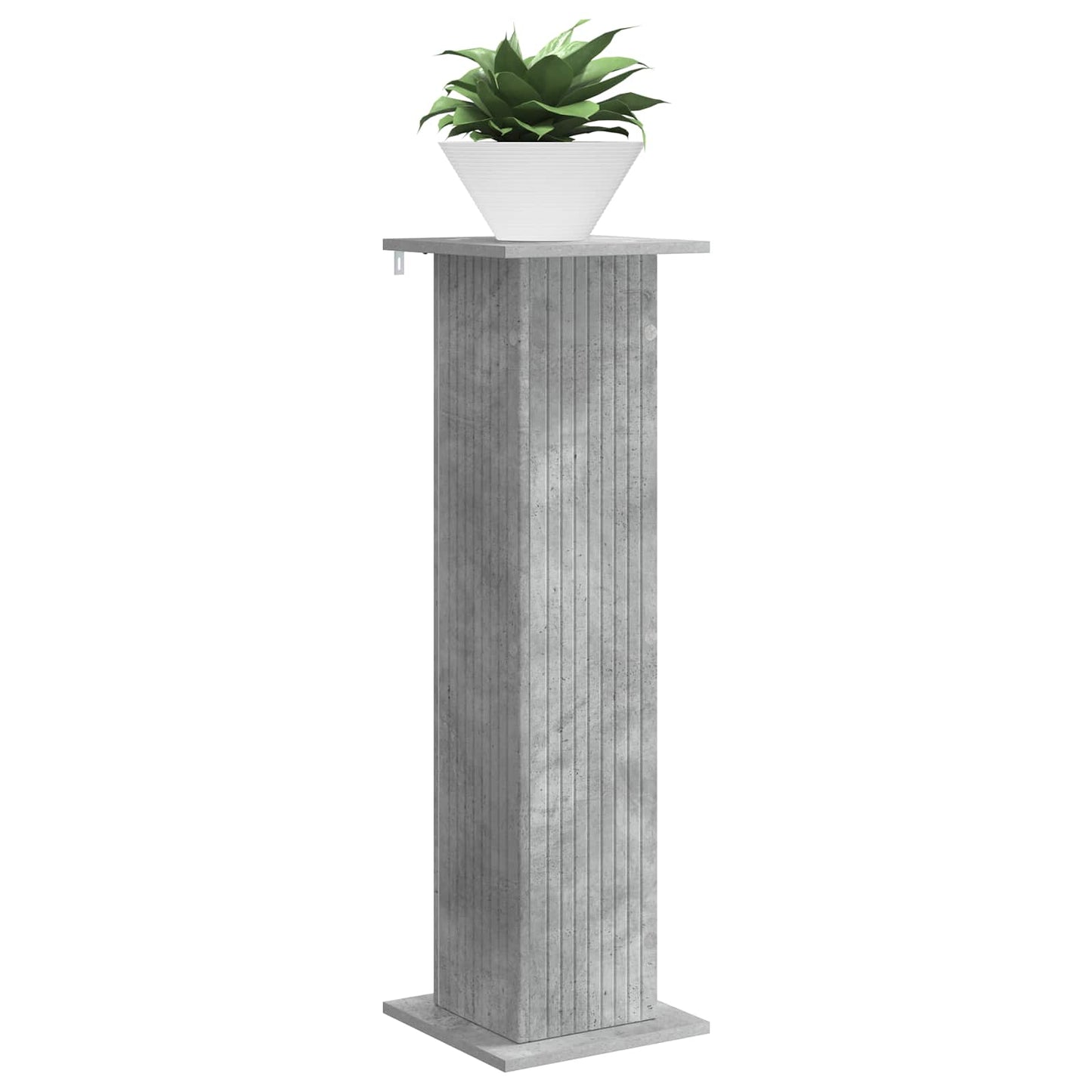 vidaXL Plant Stand Concrete Grey 30.5 x 30 x 100.5 cm Engineered Wood