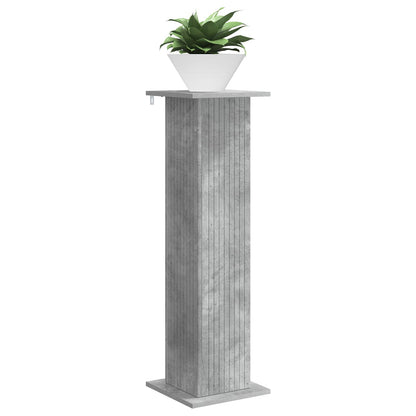 vidaXL Plant Stand Concrete Grey 30.5 x 30 x 100.5 cm Engineered Wood