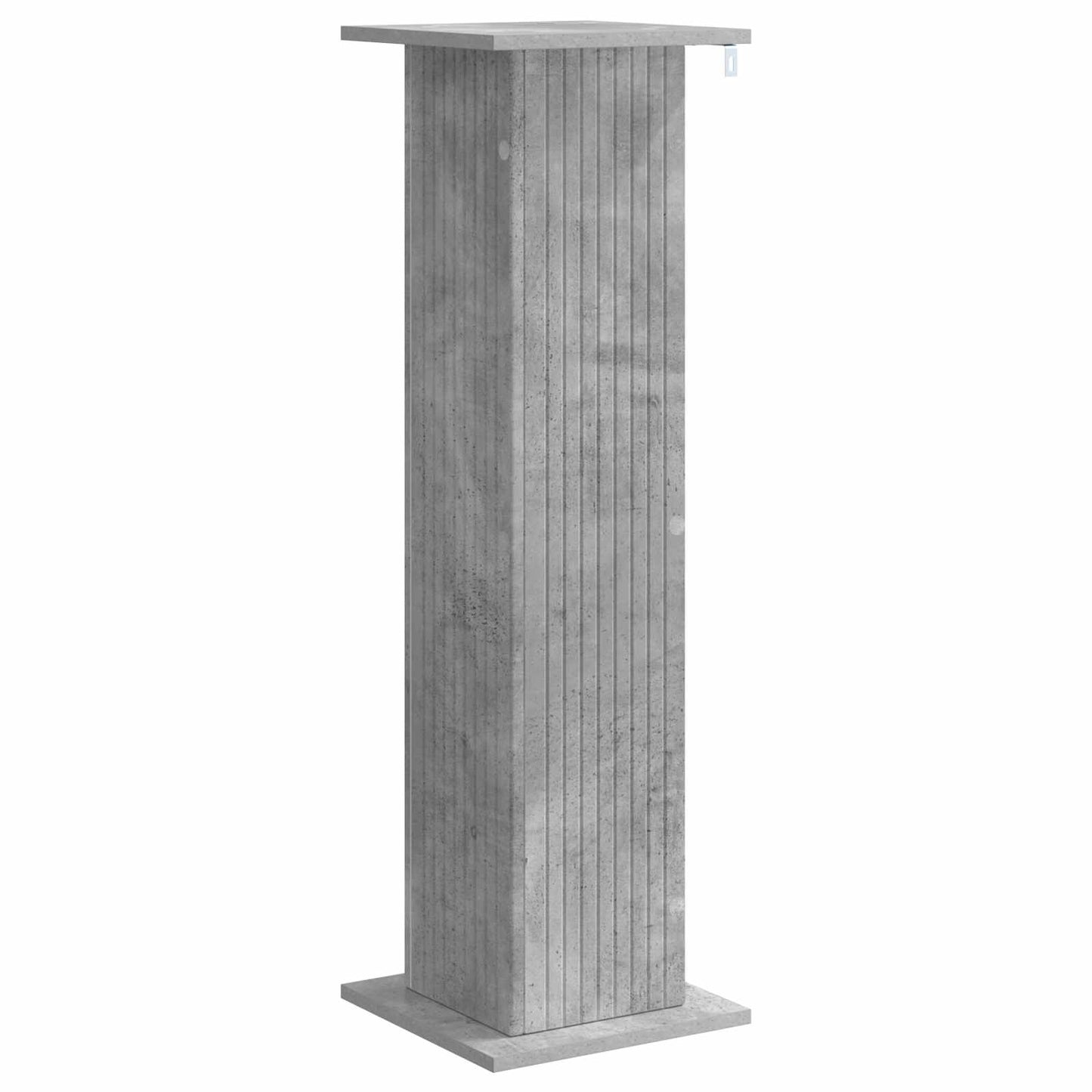 vidaXL Plant Stand 2 pcs Concrete Grey 30.5 x 30 x 100.5 cm