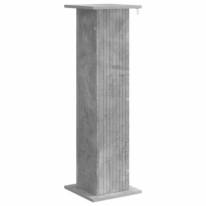 vidaXL Plant Stand 2 pcs Concrete Grey 30.5 x 30 x 100.5 cm