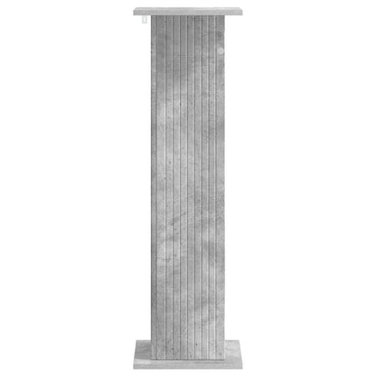 vidaXL Plant Stand 2 pcs Concrete Grey 30.5 x 30 x 100.5 cm