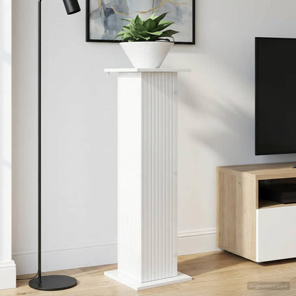 vidaXL Plant Stand High Gloss White 30.5 x 30 x 100.5 cm
