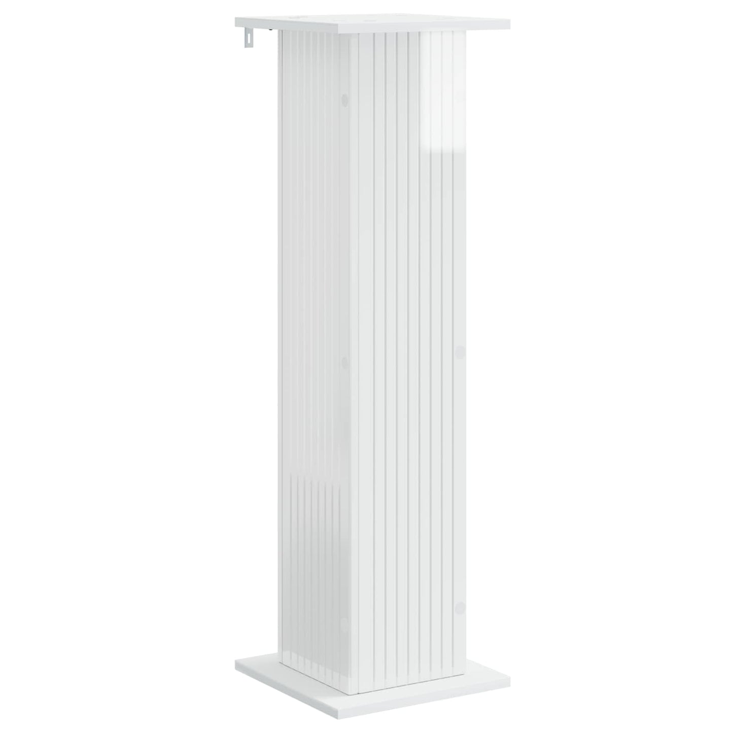 vidaXL Plant Stand 2 pcs High Gloss White 30.5 x 30 x 100.5 cm