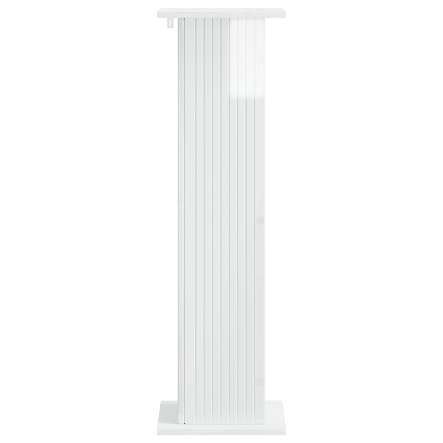 vidaXL Plant Stand 2 pcs High Gloss White 30.5 x 30 x 100.5 cm