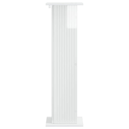 vidaXL Plant Stand 2 pcs High Gloss White 30.5 x 30 x 100.5 cm