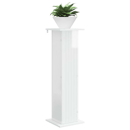 vidaXL Plant Stand 2 pcs High Gloss White 30.5 x 30 x 100.5 cm