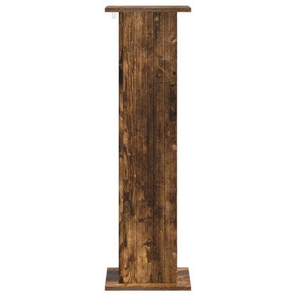 vidaXL Plant Stand Smoked Oak 30.5 x 30 x 100.5 cm Engineered Wood