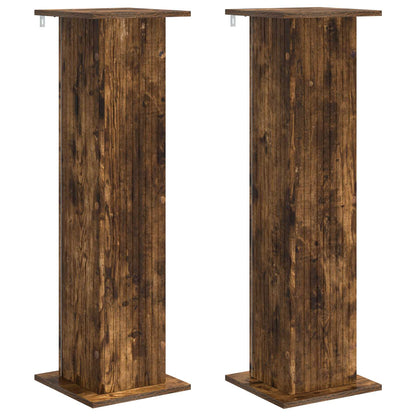 vidaXL Plant Stand 2 pcs Smoked Oak 30.5 x 30 x 100.5 cm