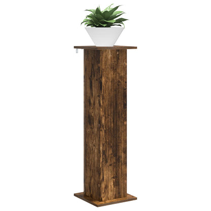 vidaXL Plant Stand 2 pcs Smoked Oak 30.5 x 30 x 100.5 cm