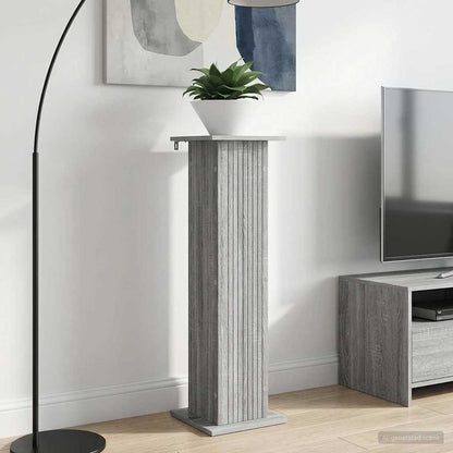 vidaXL Plant Stand Grey Sonoma 30.5 x 30 x 100.5 cm Engineered Wood