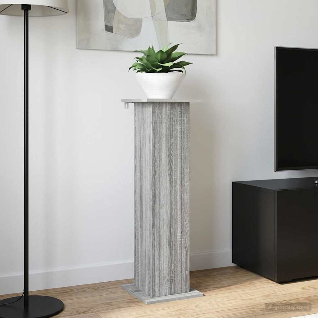 vidaXL Plant Stand 2 pcs Grey Sonoma 30.5 x 30 x 100.5 cm