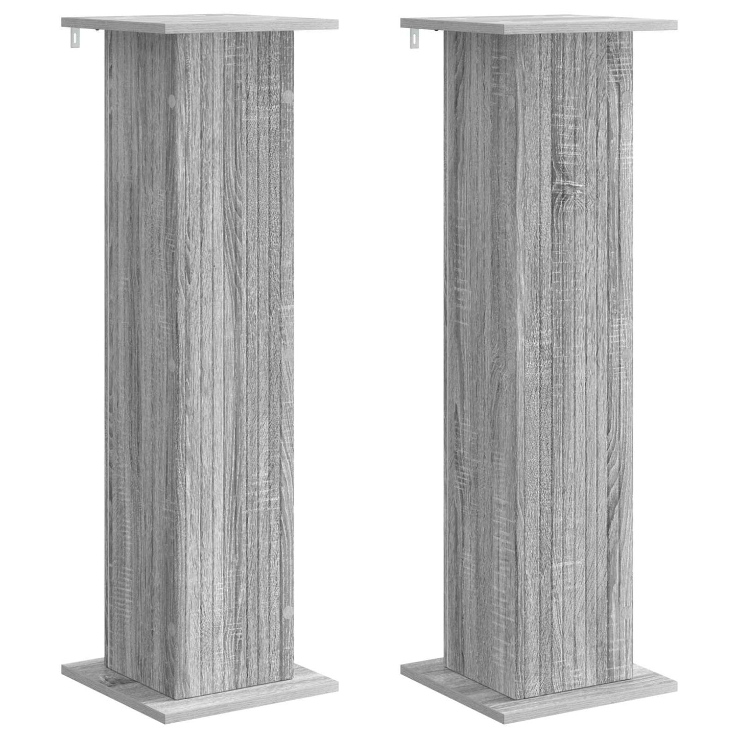 vidaXL Plant Stand 2 pcs Grey Sonoma 30.5 x 30 x 100.5 cm