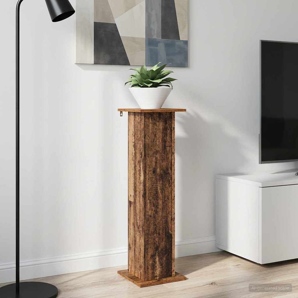 vidaXL Plant Stand Old Wood 30.5 x 30 x 100.5 cm Engineered Wood