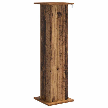 vidaXL Plant Stand 2 pcs Old Wood 30.5 x 30 x 100.5 cm Engineered Wood