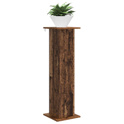 vidaXL Plant Stand 2 pcs Old Wood 30.5 x 30 x 100.5 cm Engineered Wood