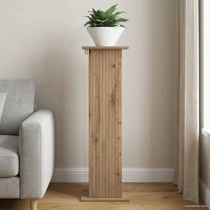vidaXL Plant Stand Artisan Oak 30.5 x 30 x 100.5 cm Engineered Wood