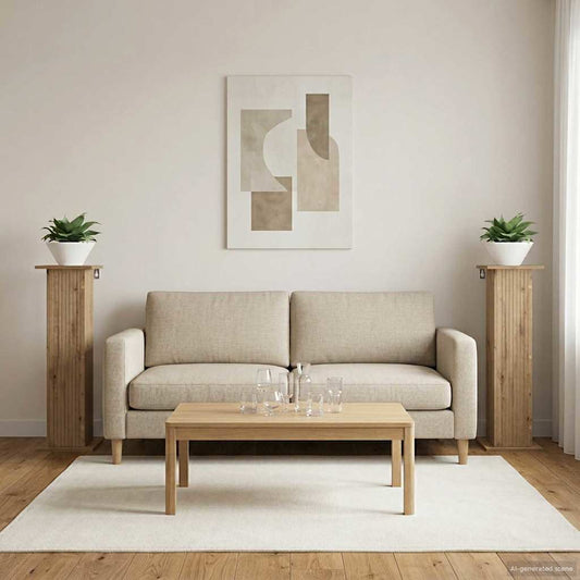 vidaXL Plant Stand 2 pcs Artisan Oak 30.5 x 30 x 100.5 cm
